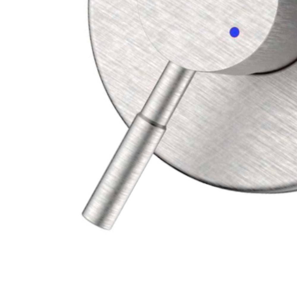 Miscelatore incasso doccia in acciaio spazzolato - Serie Antea