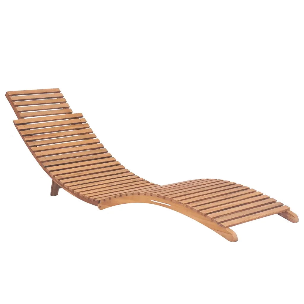 Lettini Prendisole 2 pz con Cuscini in Legno Massello di Teak 3143633