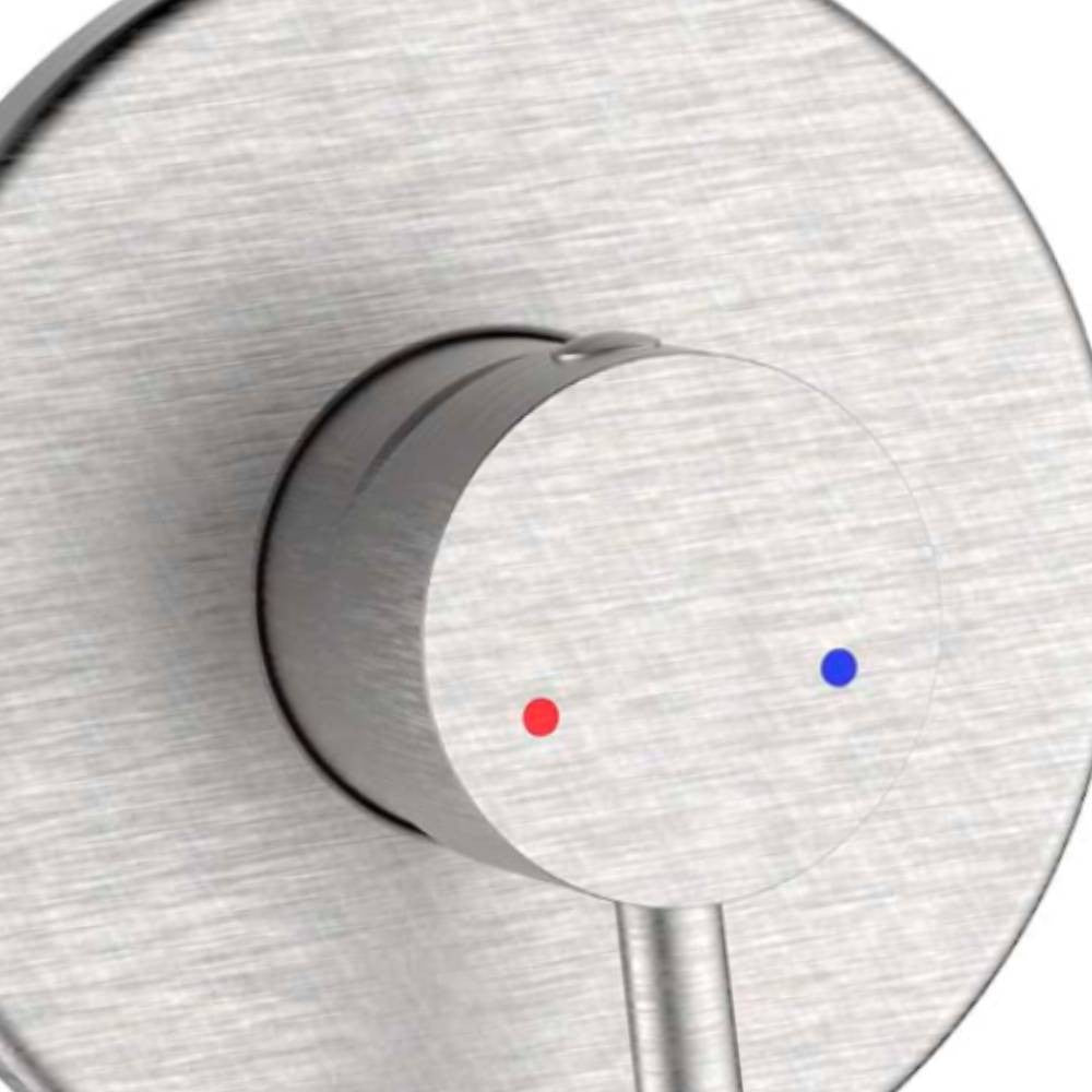 Miscelatore incasso doccia in acciaio spazzolato - Serie Antea