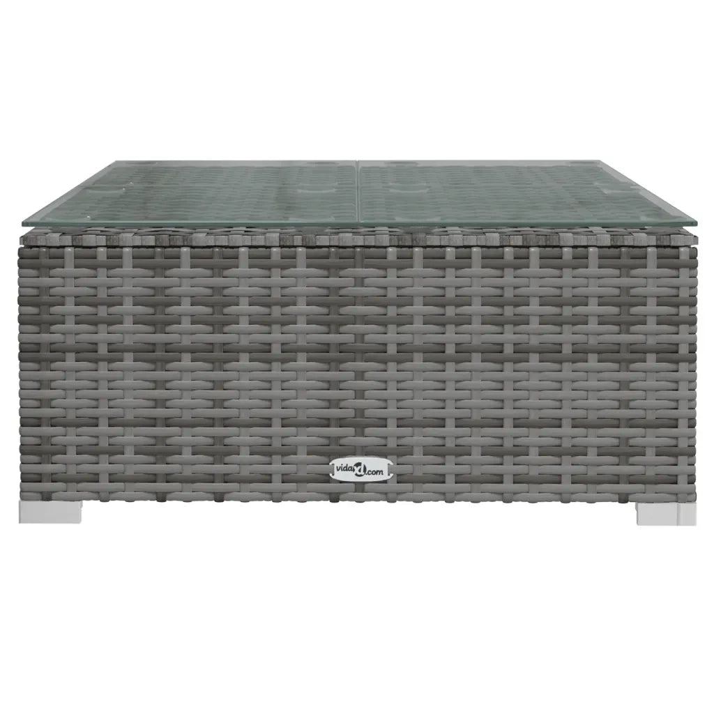 Set Divani da Giardino 12 pz con Cuscini in Polyrattan Grigio cod mxl 40443