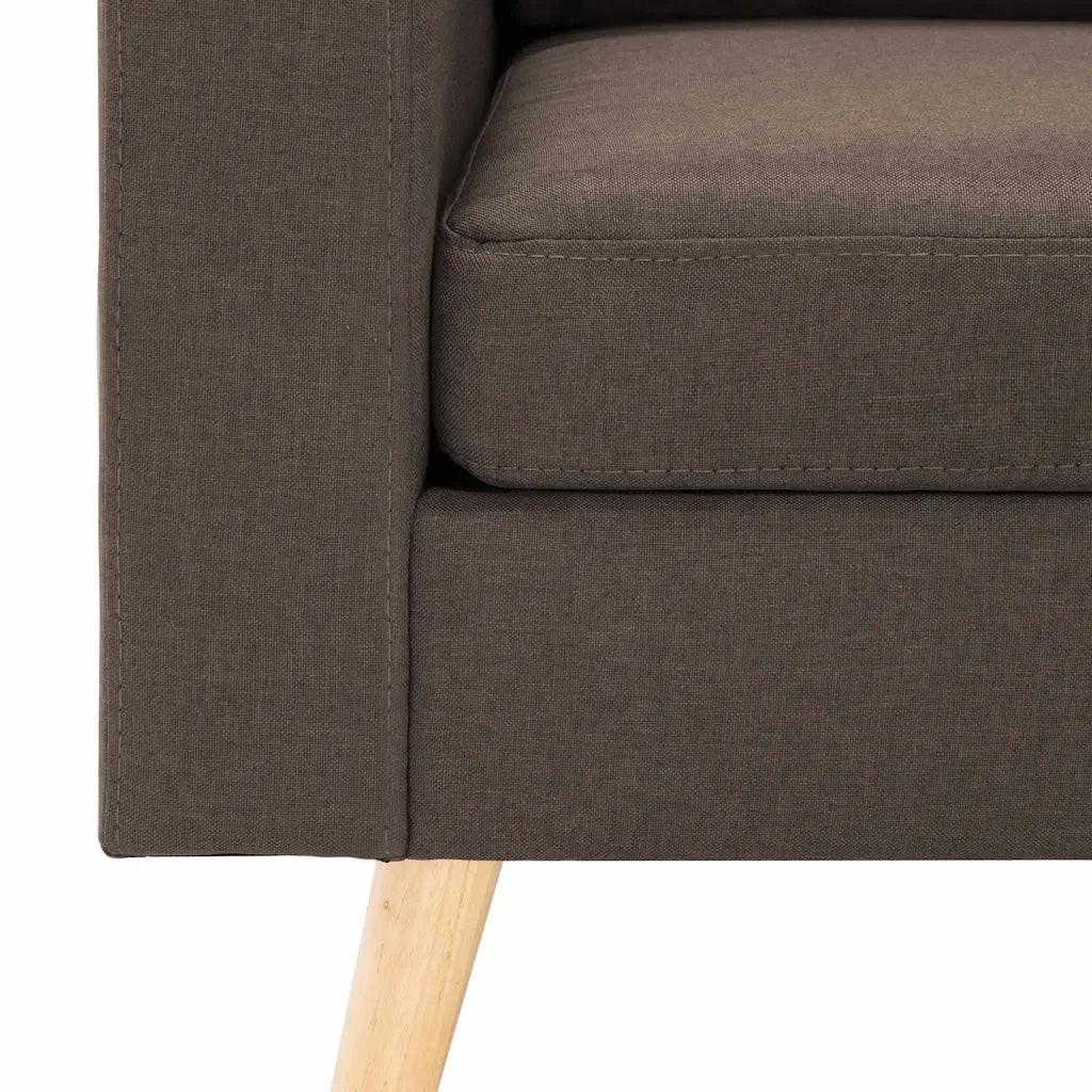 Poltrona-Divano Sedia-Poltroncina Marrone in Tessuto 365502
