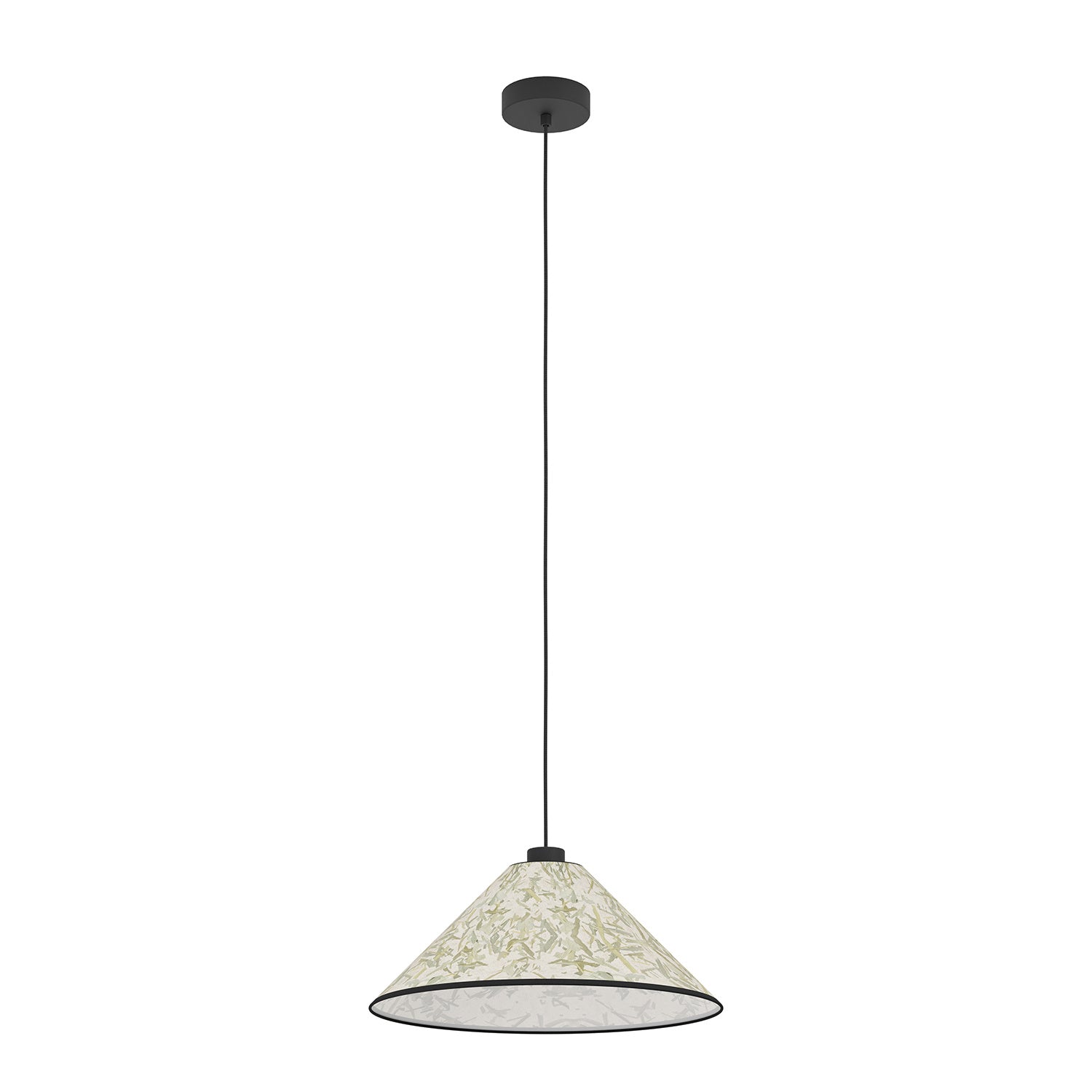 Lampadario A Sospensione Vintage Oxpark Acciaio Nero Bianco 1 Luce E27