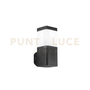 APPLIQUE FOCUS NERA SQUADRATA 1 LUCE ATTACCO GU10 IP65 10X13X24CM