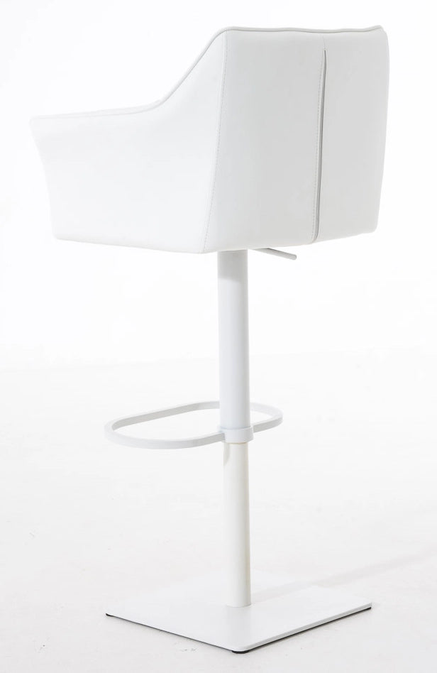 Set 2 sgabelli bar Damaso ecopelle bianco 6