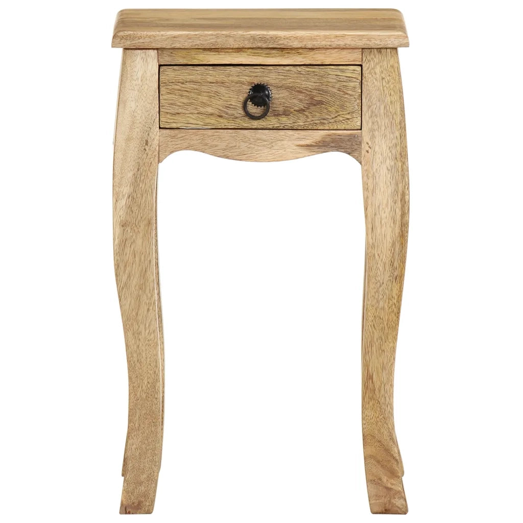 Comodino 28x28x46 cm in Legno Massello di Mango 321707