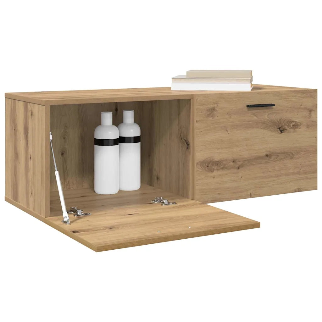 Mobiletto a muro Rovere artigianale 100 x 36,5 x 35 cm