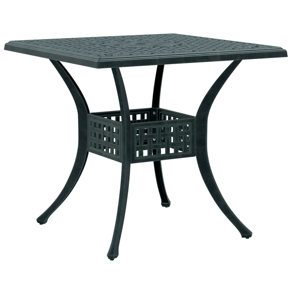 Tavolo da Giardino Verde 80x80x75 cm in Alluminio Pressofuso 4002814