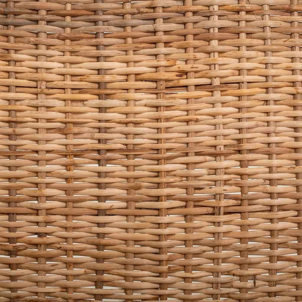 Divano in bambù e rattan marrone 130x48x99h