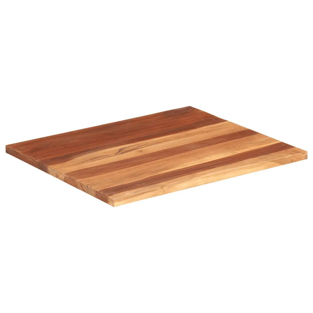 Piano Tavolo in Legno Massello di Acacia 25-27 mm 60x70 cm 285989