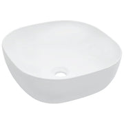 Lavabo da appoggio per l'interno del bagno bagno di servizio cabina WC 42,5 x 42,5 cm ceramica bianca 02_0002626