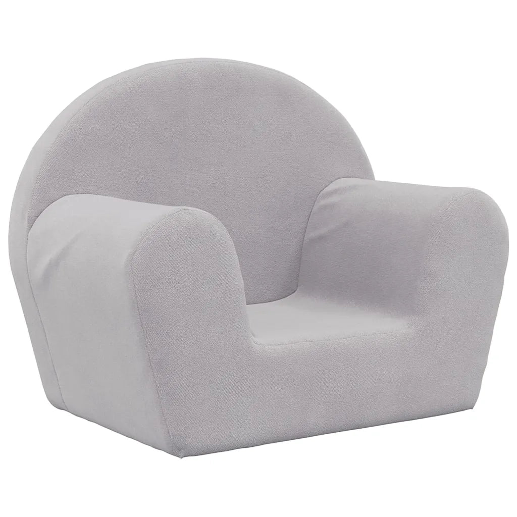 Divano per Bambini Grigio Chiaro in Morbido Peluchecod mxl 134383