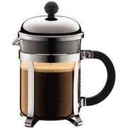 Chambord - Caffettiera per caffè in pistone Bodum, 4 tazze, 0,5 L, acciaio inossidabile