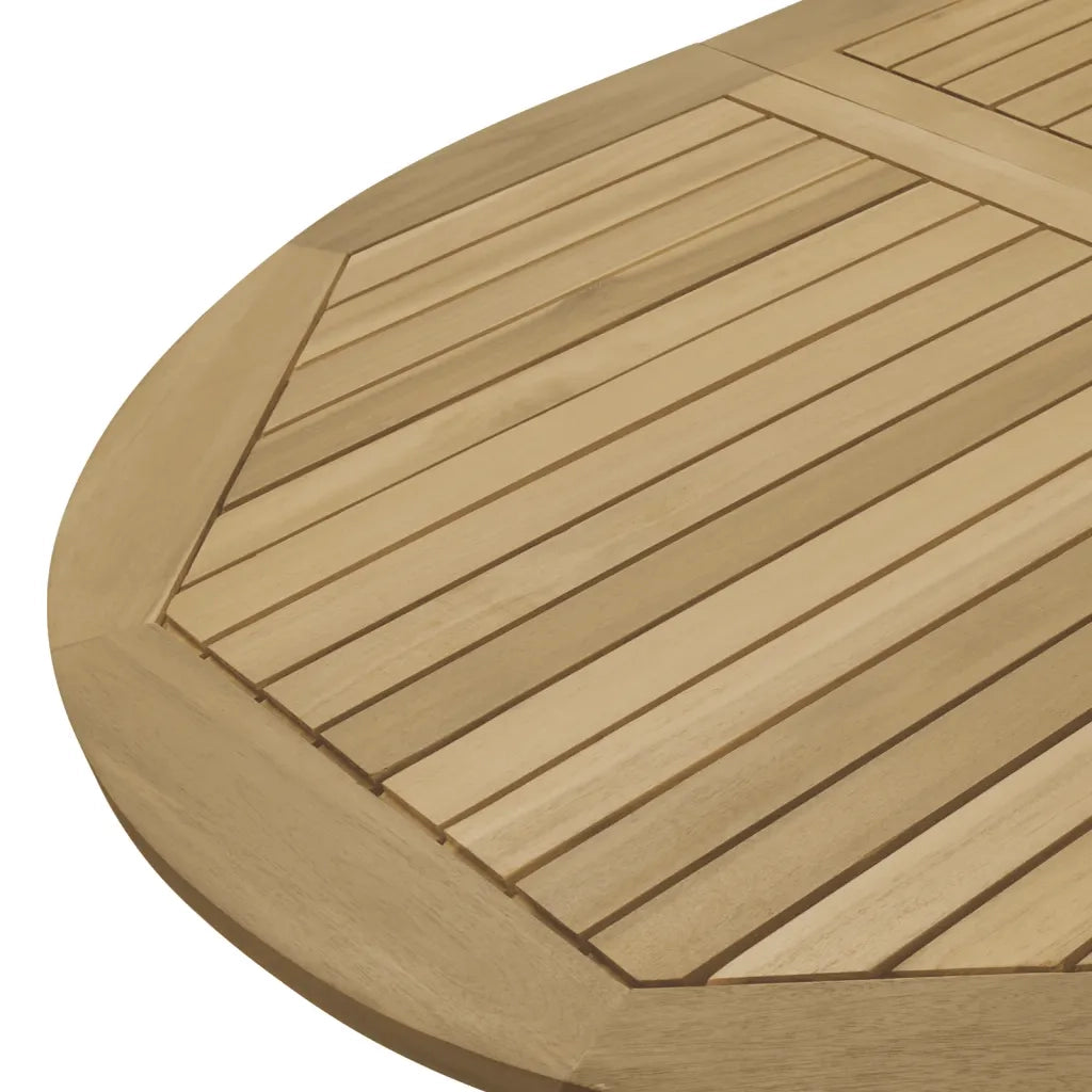 Set da Pranzo da Giardino 7 pz in Legno Massello di Acacia