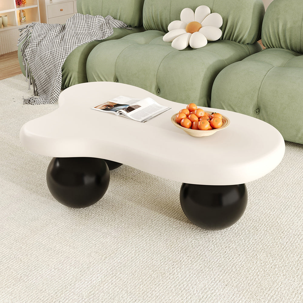 Tavolino-Xylo-Cloud LED 16 colori design nuage piedi tondi