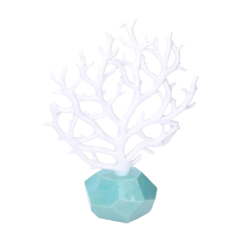 Corallo resina mare bianco cm 25x10h31,5