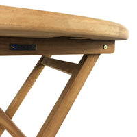 Tavolo Pieghevole Rotondo Artù da Esterno Ø80 cm in Teak