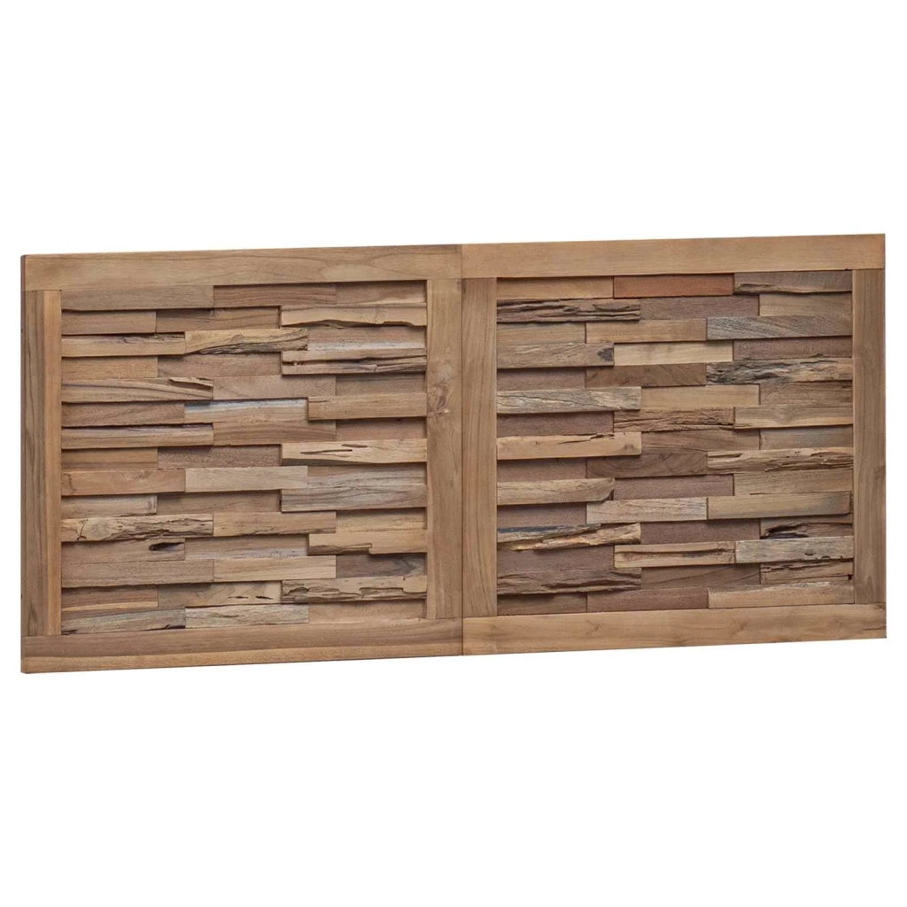Testiera Naturale Legno di teak solido