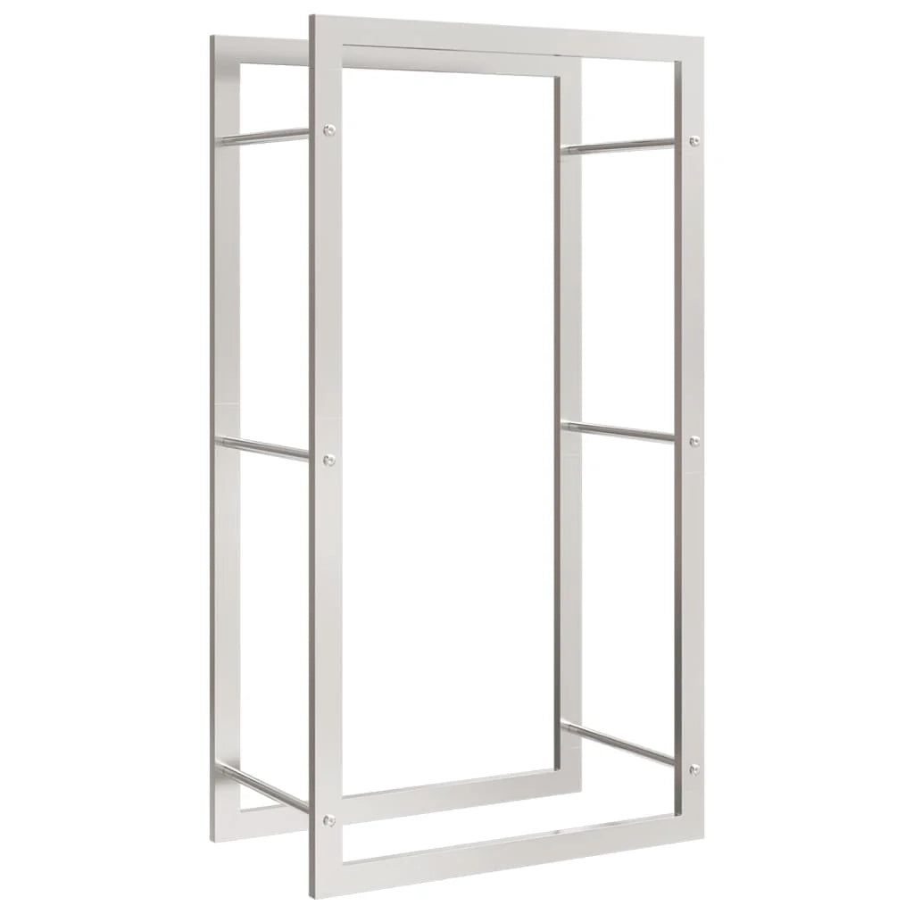 Portalegna 50 x 28 x 94 cm acciaio inox argento 02_0043717