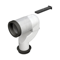 Curva a P per collegamento dei vasi al pavimento a filo parete