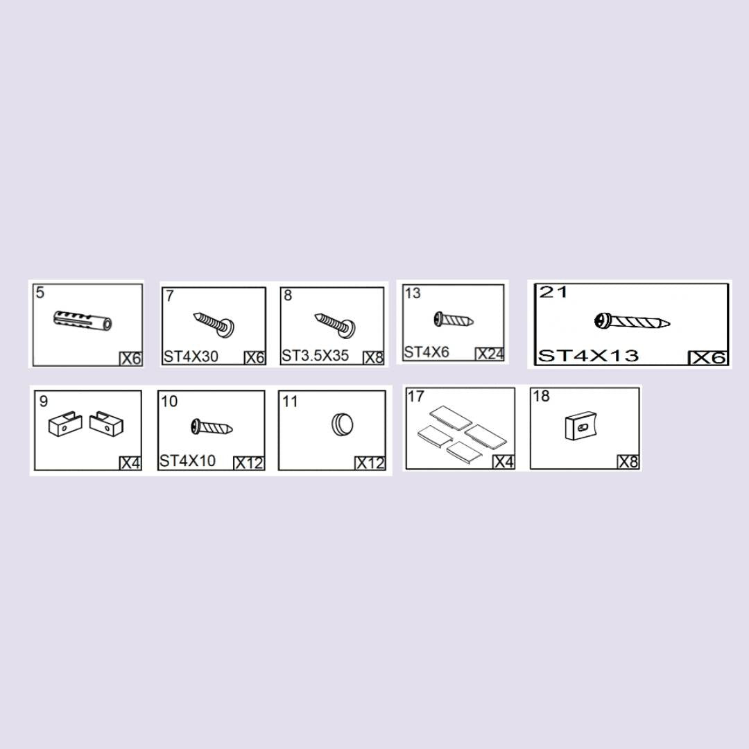 KIT DI INSTALLAZIONE PER BOX DOCCIA SERIE INDIGO