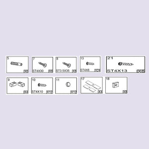 KIT DI INSTALLAZIONE PER BOX DOCCIA SERIE INDIGO