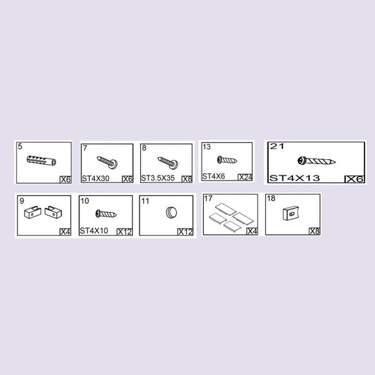 KIT DI INSTALLAZIONE PER BOX DOCCIA SERIE INDIGO