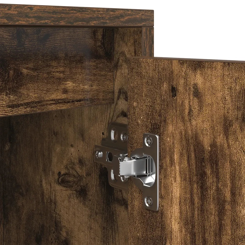 Mobile Porta TV Rovere Fumo 188,5x41x50 cm in Legno Multistrato 3328421