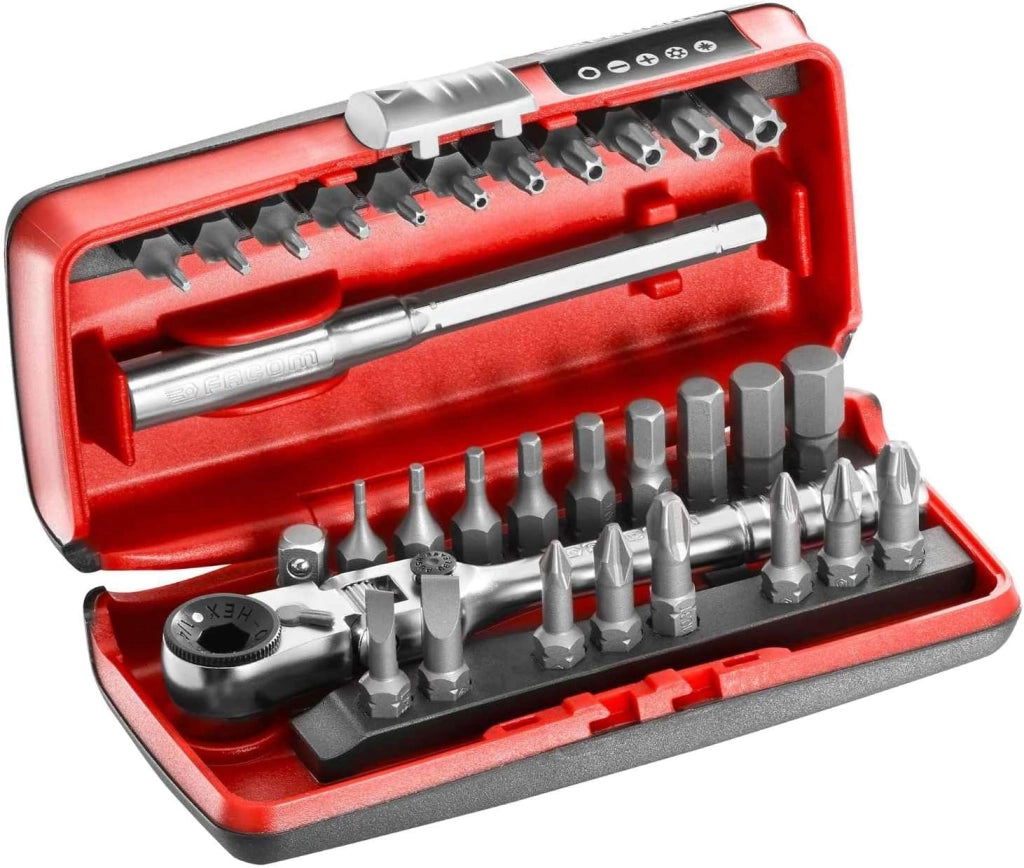 FAC30996 - Set di 31 punte 1/4 + cricchetto R.180J31PB