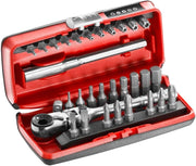 FAC30996 - Set di 31 punte 1/4 + cricchetto R.180J31PB