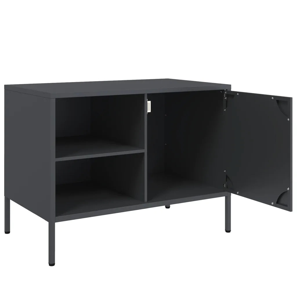 Mobile TV | Armadietto TV | Mobile Porta TV Antracite 68x39x50,5 cm in Acciaio