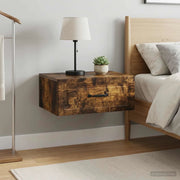 Mobiletto da notte a muro 2 pcs Rovere Fumo 49 x 34,5 x 20 cm 899306