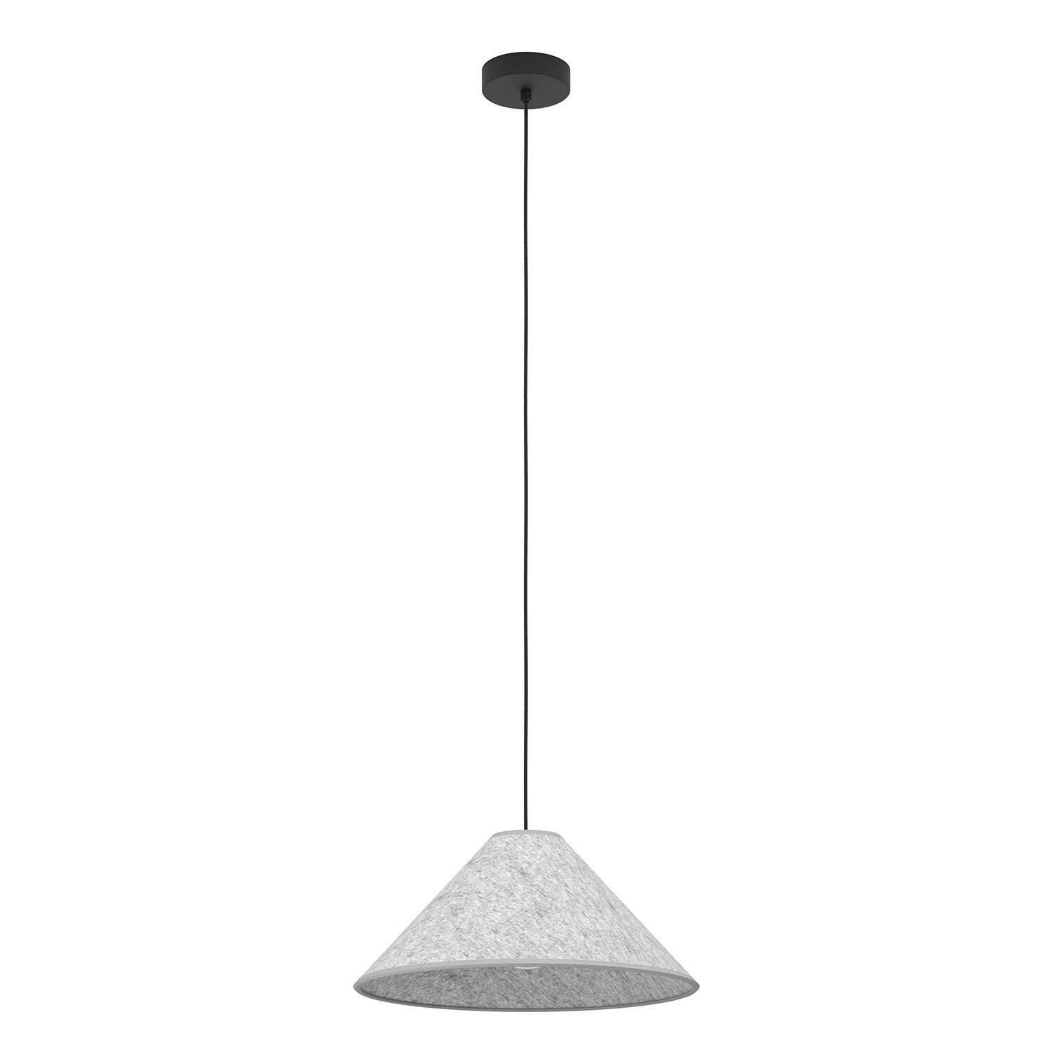 Lampadario A Sospensione Vintage Alsager Acciaio Nero Grigio 1 Luce E27