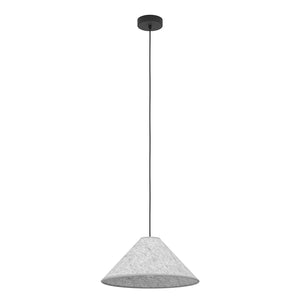 Lampadario A Sospensione Vintage Alsager Acciaio Nero Grigio 1 Luce E27