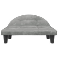 Lettino per Cani Grigio Chiaro 970x52x30 cm in Velluto 171939