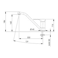 Rubinetto lavello con bocca girevole - serie class line
