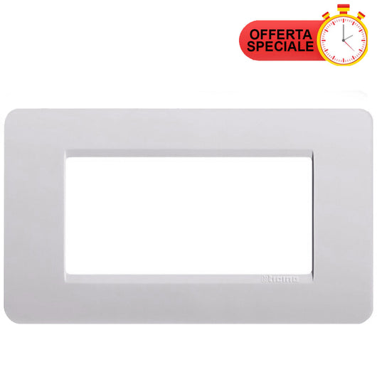 BTicino Matix Placca 4 Posti Cenere AM4804CN