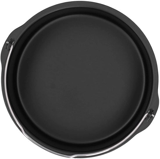 Cuscinetto per torta a forma rotonda 20 cm - Fornello a forma rotonda - Acciaio inossidabile di alta qualità - Smalto antiscivolo - Multifunzionale - Maniglia per comodità