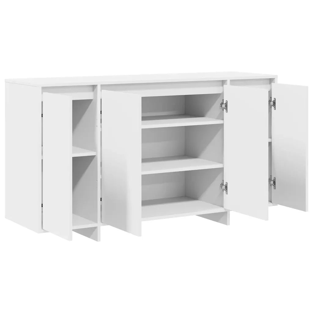 Credenza | Madia | Buffet da pranzo | Armadio da pranzo Bianco 135 x 41 x 75 cm Legno multistrato