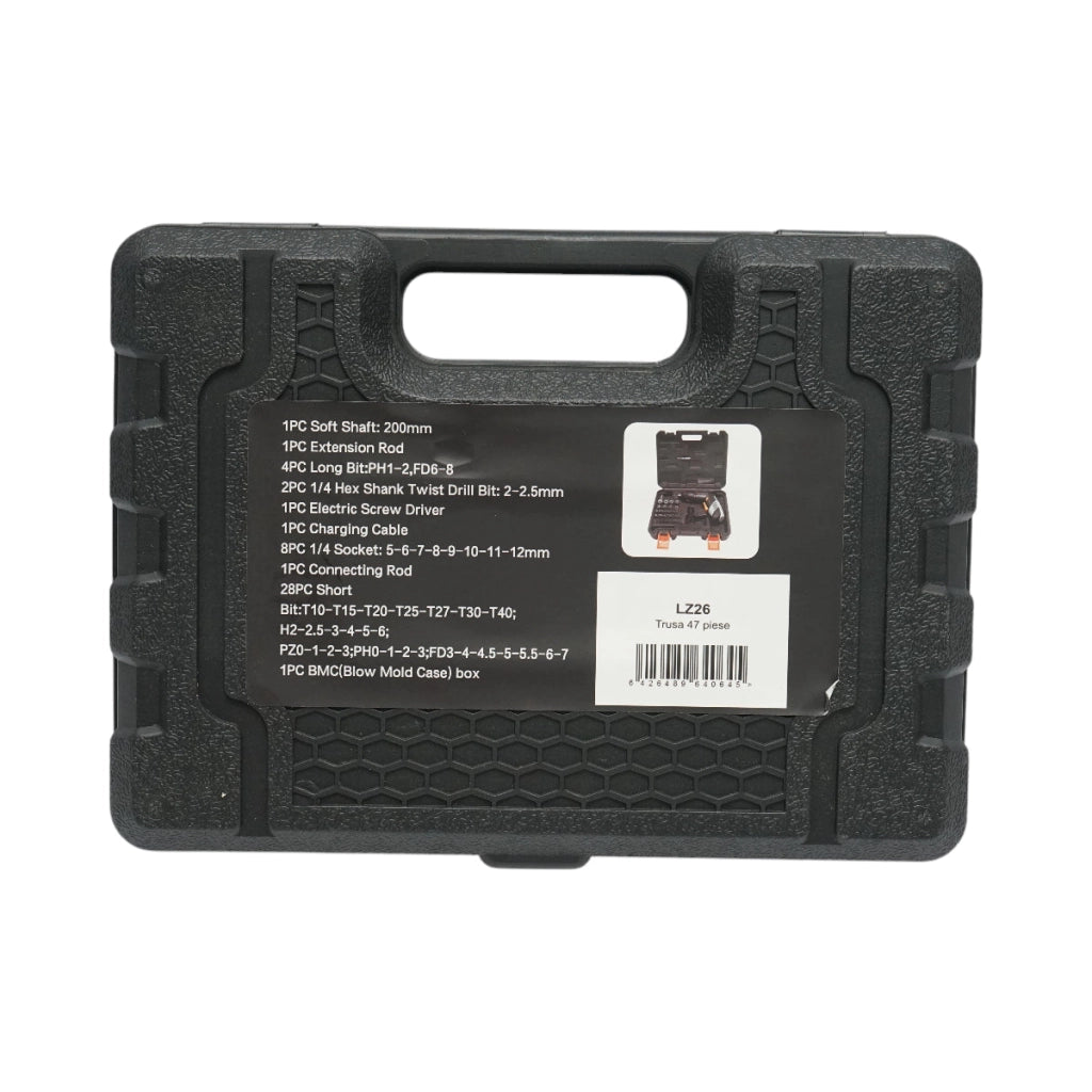 Kit cacciavite a batteria da 3,6 V, 48 pezzi
