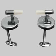 COPPIA CERNIERA ALFA UNIVERSALE REGOLABILE BASCULANTE  Cromata     MADE IN ITALY