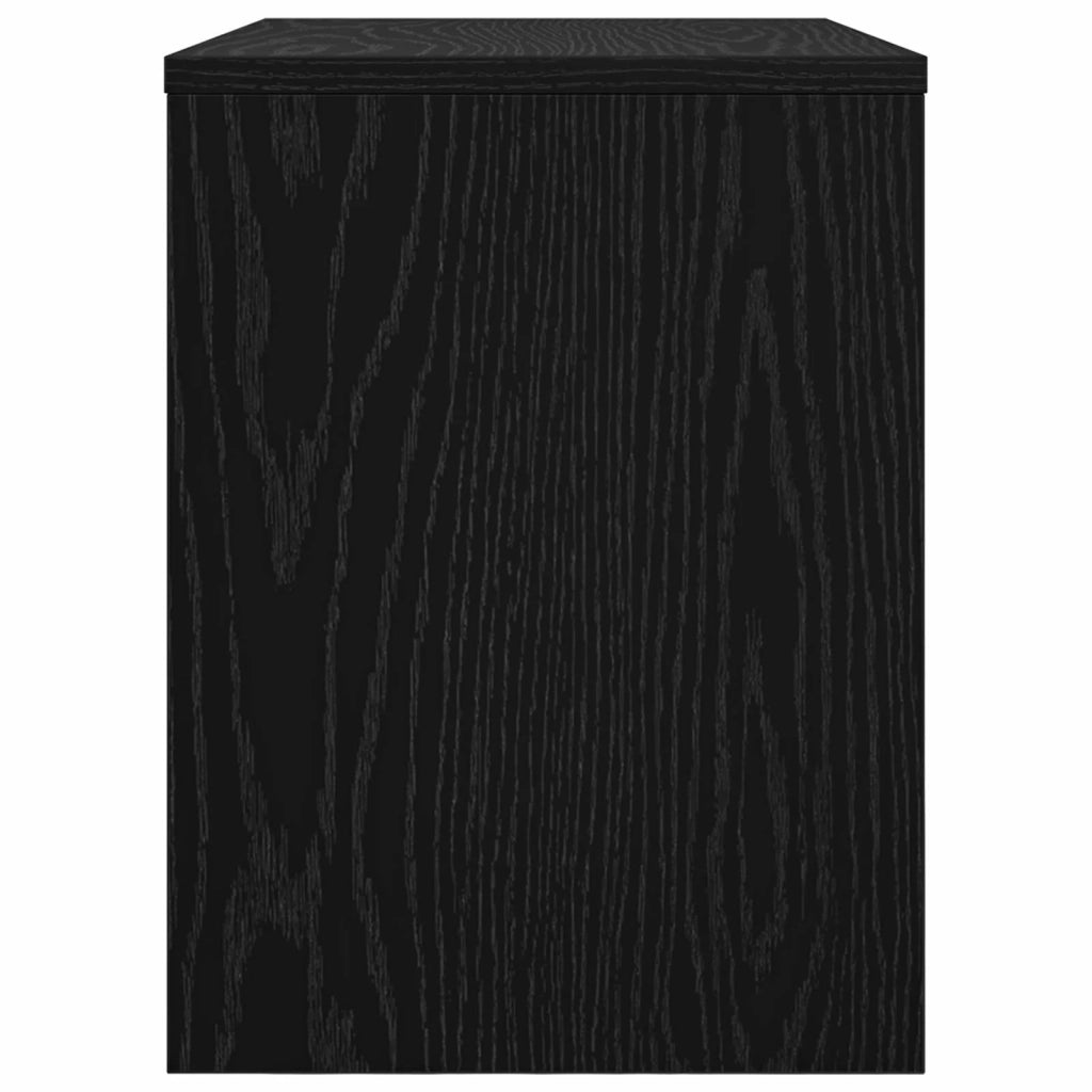 Mobile TV-Credenza per TV Rovere Nero 60 x 30 x 40 cm Legno multistrato
