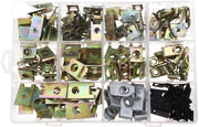 U-Clips 150 pezzi - Viti Auto - Clip per Montaggio - Viti a Gancio - U-Moresenti in Metallo - 11 Dimensioni diverse