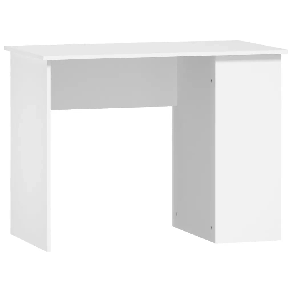 Scrivania-Scrivanie per ufficio e studio-Scrittoio Bianca 100x55x75 cm in Legno Multistrato