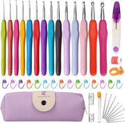 Set di Aghi da Ricamo da 14 Pezzi con Maniglie Ergonomiche - Ideale per Principianti e Regali