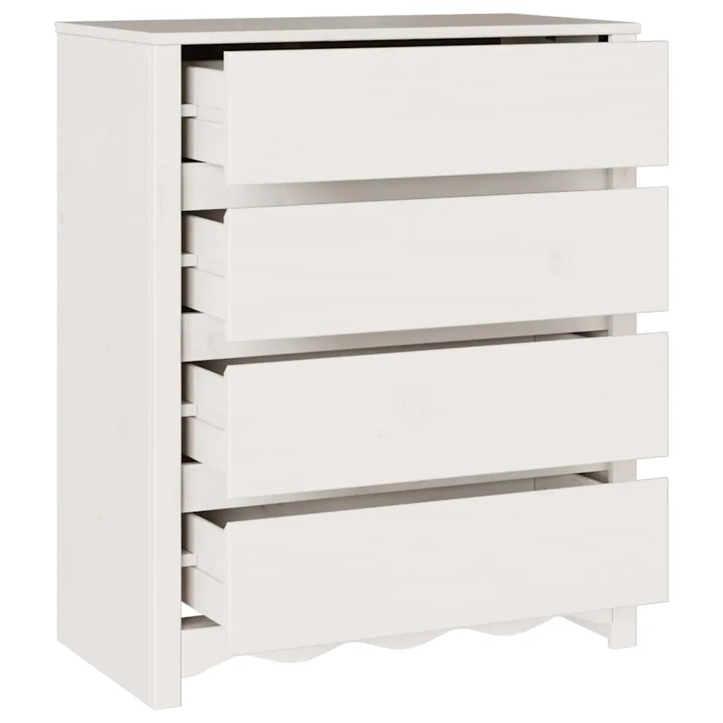 Cassettiera con cassetto Drammen Bianco 76,5 x 40 x 91 cm 42003053