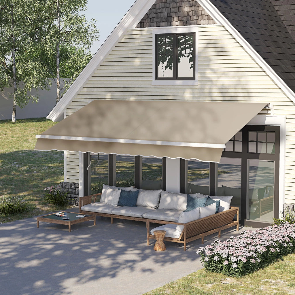Tenda da sole avvolgibile con manovella ¨C Xylo ¨C Beige 3,95x3m