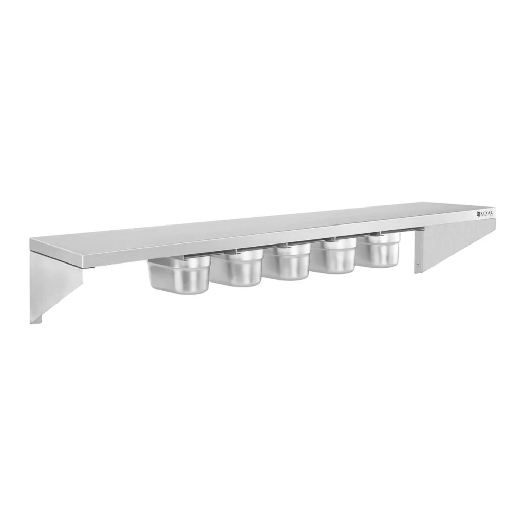 Porta spezie - 5 x 1/9 GN - 90 cm acciaio inox 14_0003172