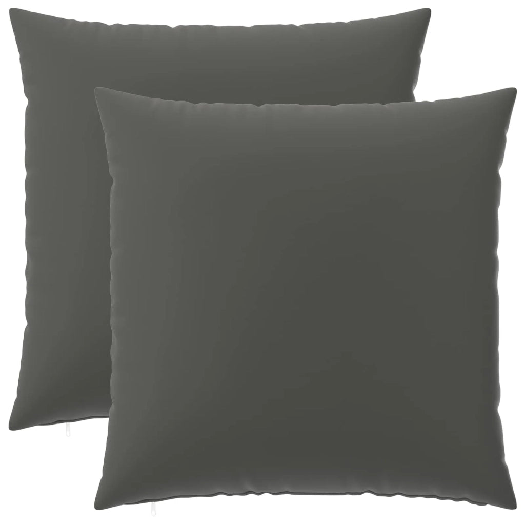 Federa 2 pcs HEERLEN Antracite 65 x 65 cm Poliestere 913003