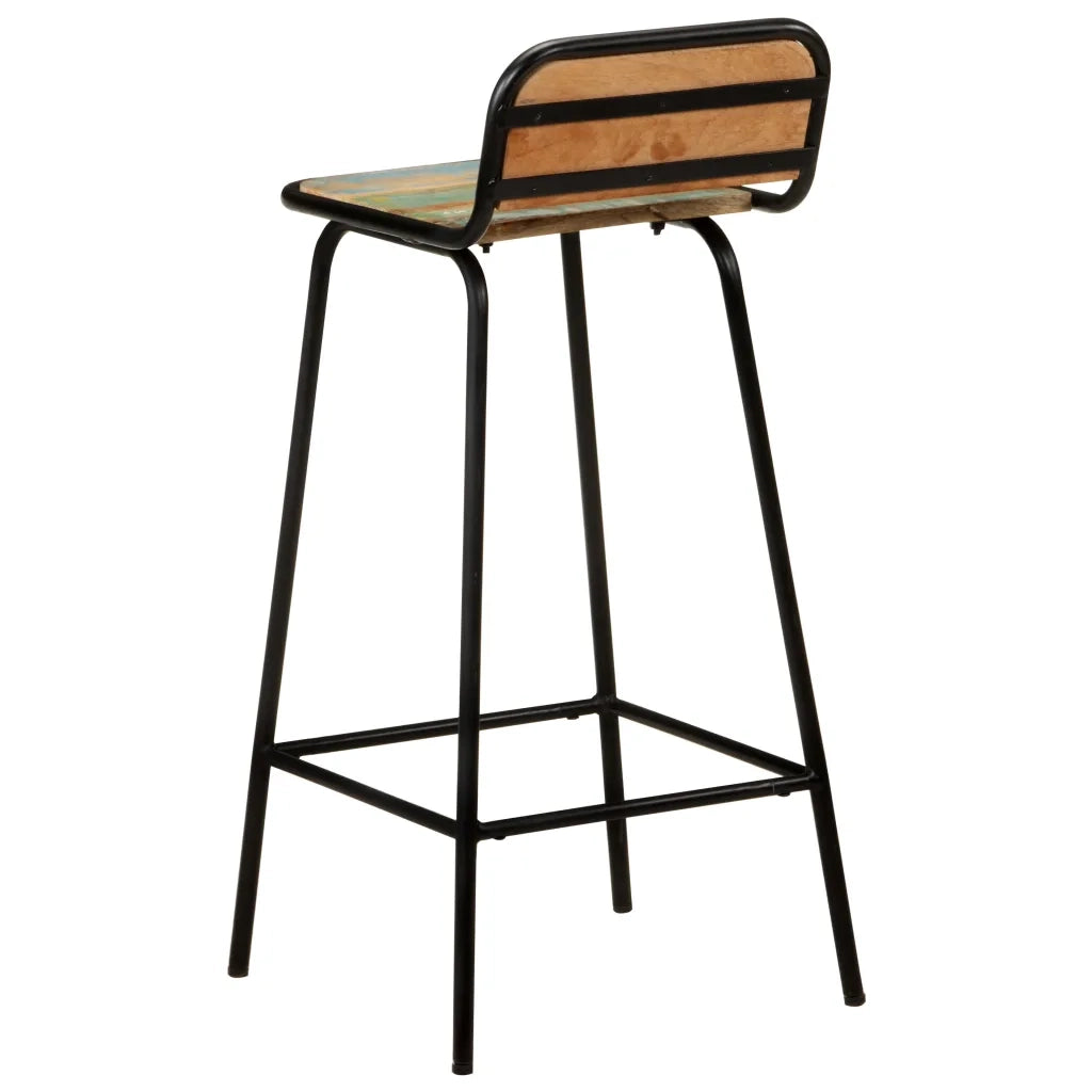 Sedie da Bar 2 pz in Legno Massello di Recupero cod mxl 57552