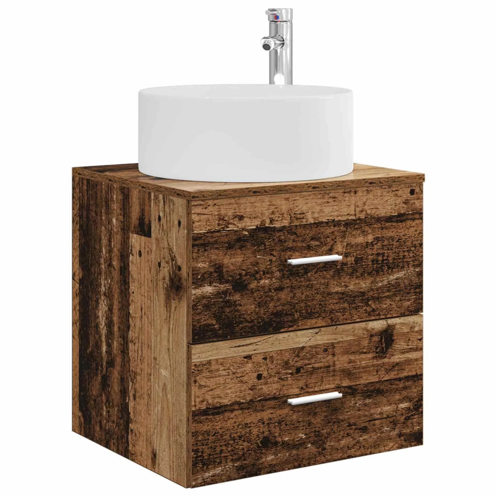 Set di mobili per il bagno 3 pz Legno antico 3405945